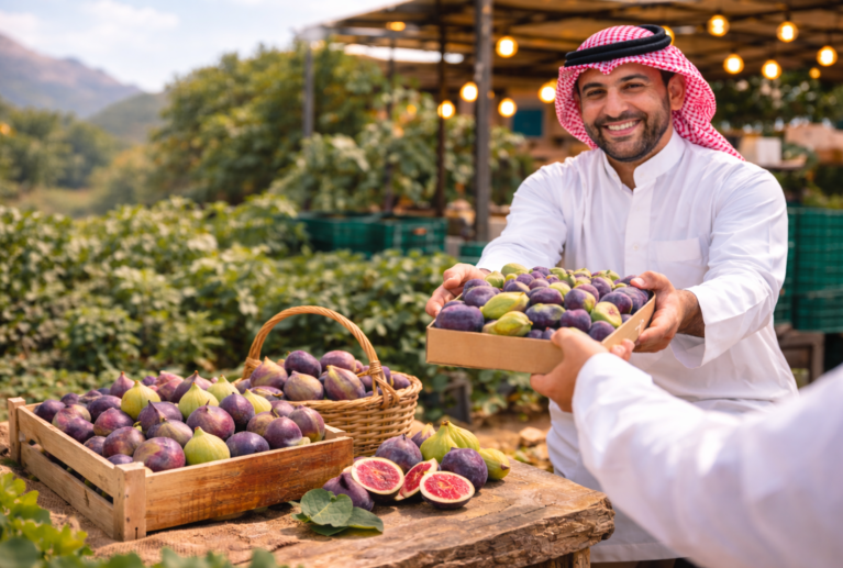 The farm offers the finest rare Istanbul figs, carefully grown within the farm, where visitors can buy fresh figs directly during the production season and enjoy their natural taste and high quality.